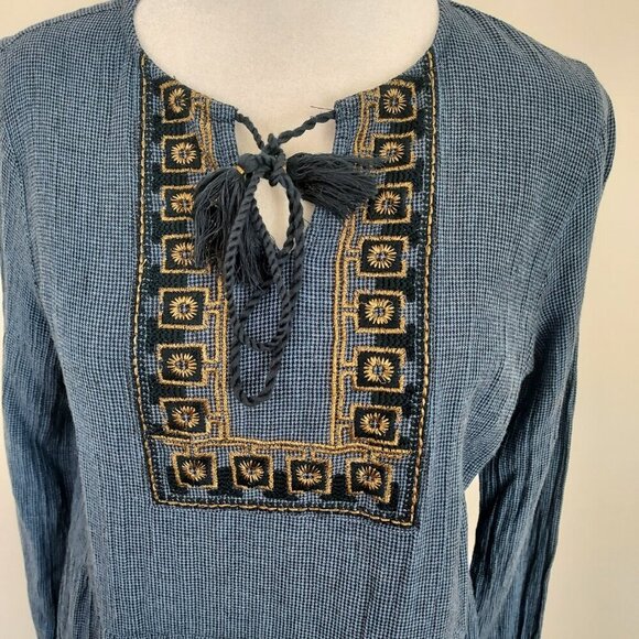 Indi & Cold San Sebastián Embroidered Long Sleeve Dress Size Small - Picture 2 of 9